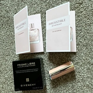 Givenchy Prisme Setting Powder~03 Voile Rose, Irresistible Samples~Rose Lipstick - Picture 1 of 11