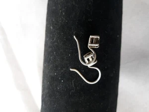 Vintage sterling silver smoky Topaz quartz Earrings - Picture 1 of 5