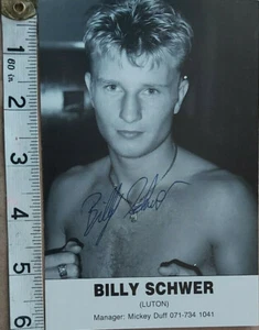 SELTENE HANDSIGNIERTE FOTOKARTE VON BILLY SCHWER & COA - ANGEBOTE AKZEPTIERT - Bild 1 von 2