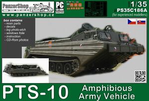 PTS-10 Soviet Amphibious Tracked Vehicle 1/35 PanzerShop PS35C186A Warsaw Pact