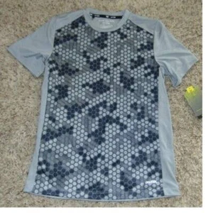 Tek Gear Shirt Short Sleeve Gray DryTek Athletic Tee Boys-size 14/16 - Picture 1 of 3