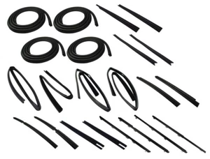 New 22-PC Front & Rear Door Weatherstrip Beltline Kit For 84-96 4-Dr XJ Cherokee - Picture 1 of 4