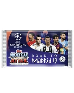 Match Attax Champions League 2018-2019 Road Madrid Lot 20 Packets - Zdjęcie 1 z 1