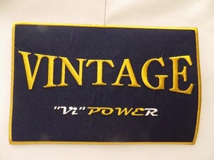 APPLICAZIONE PATCH TOPPA DECORAZIONE SPORTIVA 14 x 21 "VINTAGE" BLU E GIALLO - Bild 1 von 1