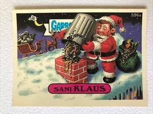 Garbage Pail Kids Topps Original Series 15 Sticker Sani Klaus 596a - Picture 1 of 2