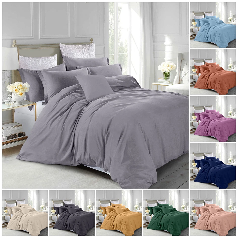 3 Piece Duvet Cover Set with Pillow Shams Twin Full Queen King Size Bedding Set - Image 1 of 4