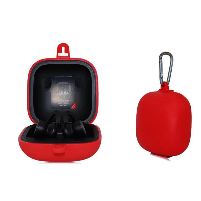 Funda de carga de silicona de almacenamiento portátil para auriculares Beats Powerbeats Pro
