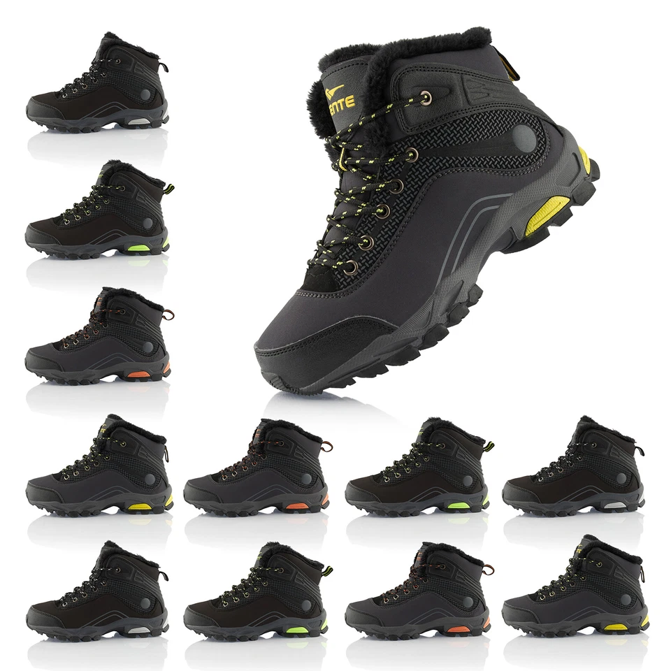 MARKENLOS Neu Herren Damen Wanderschuhe Boots Outdoor Stiefel Gefüttert 2146 Schuhe 36-49