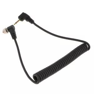 2.5mm To Male Flash PC Sync Cable Camera Flash Trigger Cord 40-100cm for DSLR - Picture 1 of 15