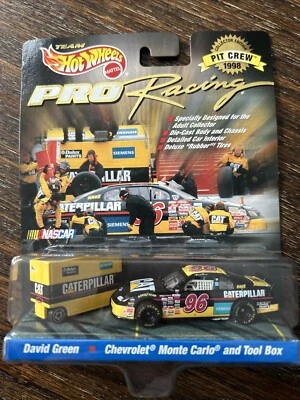 1998 team hot wheels pro racing David Green Chevy Monte Carlo and tool￼box - Image 1 of 2