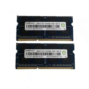 Ramaxel 2X 8GB 2Rx8 PC3-10600S DDR3-1333Mhz SODIMM Laptop Memory RAM 1.5V.--. - Picture 1 of 1
