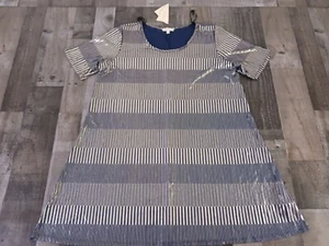 Nwt Paper Plane Dress Womens Size 3x Blue Silver Sheath Textured Shirt Dress - Picture 1 of 11