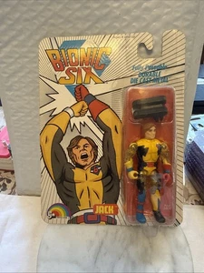 Vintage Bionic Six Jack Vintage 1986 LJN 3.75" Die-cast Metal Action Figure NOC - Bild 1 von 12