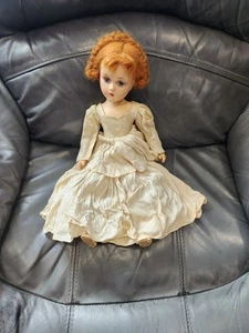 Vintage 1940's Madame Alexander 17" Composition Doll Original Dress - Picture 1 of 23