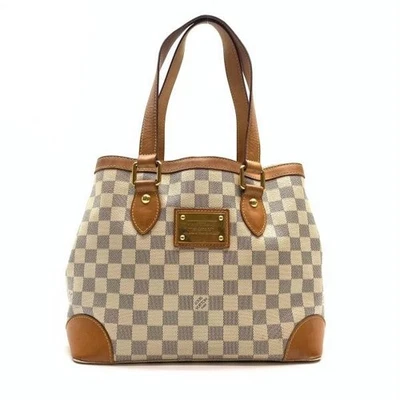 Deberes incl. Auténtico bolso de mano LOUIS VUITTON N51207 Damier Azur Hampstead PM LV F/S Foto 1 de 4