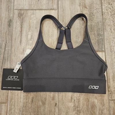 Sujetador deportivo Lorna Jane para mujer talla XS Amy soporte máximo compresa y gris compacto Foto 1 de 4