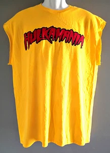 WWF Hulk Hogan Hulkmania Tee ärmelloses T-Shirt Herren Small, Gildan Heavy Cotton - Bild 1 von 5