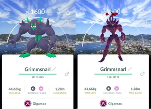 Pokemon Trade Go -Gigantamax Grimmsnarl- Non-Shiny Background Nagasaki-Trade - Picture 1 of 1