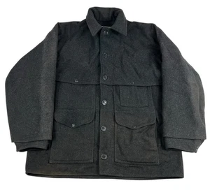 Abrigo Chaqueta Vintage Estilo Filson 83 Doble Mackinaw Cruiser Lana Carbón 46 EE. UU. - Imagen 1 de 13