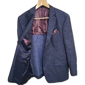 Ralph Ralph Lauren Dillards Blazer Size 46R Men's Wool Silk Linen Blend Blue - Picture 1 of 15