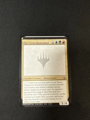 “The Trivia Mastermind” Magic The Gathering Unknown Event By Gavin Verhey - Image 1 of 2