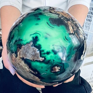 Bola de cuarzo ágata volcánica natural 13,53 lb cristal curativo - Imagen 1 de 10