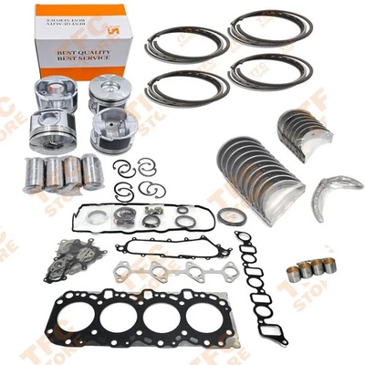 Overhaul Rebuild kit For Toyota 2KD 2KD-FTV Engine Piston ring gasket bearing - Image 1 of 4