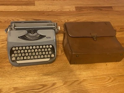 Máquina de escribir portátil Royal Reyalite vintage hecha en Holanda con estuche de cuero - ¡MIRA! Foto 1 de 4