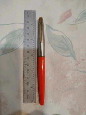 Pluma Estilográfica Parker 45 Raro Color Naranja Oro 14k Plumín Extra Fino EE. UU.  Foto 1 de 4