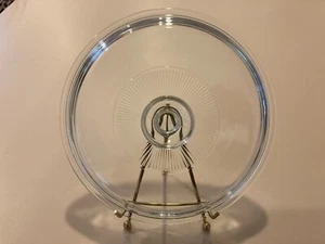 Pyrex Dome Clear Glass 8.75 Inch Round Lid G1C with Ribbed Circle around Knob - Picture 1 of 5