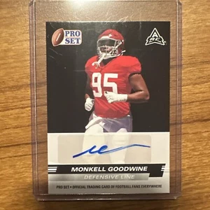 MONKELL GOODWINE 2022 Leaf Pro Set AUTO #PSA-MG2 ROOKIE Alabama Tide DT - Picture 1 of 4