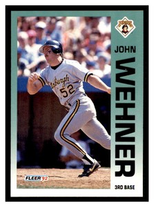 1992 Fleer #573 JOHN WEHNER Pittsburgh Pirates ~D6F