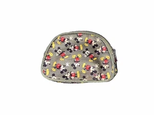 Womens Coin Purse Vintage Disney Classic Mickey Mouse 1980s Full Zip Gray - Picture 1 of 4