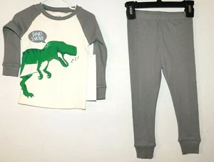Dinosaurio para niños pequeños talla 2T. "Pijama de manga larga PJ, ""DINO SNORE" - Imagen 1 de 1