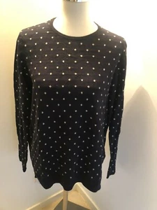   Damen-Fein-Strickpullover L.O.G.G., dunkelblau-gepunktet,  Gr. L, NEU! Alpaca - Bild 1 von 4