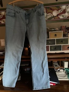 Woman Jeans, Lee, 20WP, Straight Leg, Set on Waist, Faded  Classic Jeans, Plus - Picture 1 of 2