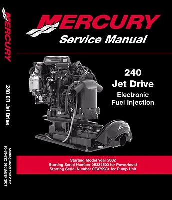 Mercury Marine 240 250 HP M2 Jet Drive Service Manual 3.0 Liter V6 - #1 on Ebay!