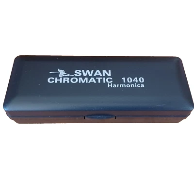 Swan Chromatic Harmonica 1040 C Case Cleaning Cloth Nice! - Image 1 of 4