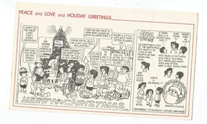 Catoonist MORRIE TURNER "Wee Pals" Holiday - 1983 "Peace Love Holiday Greetings" - Picture 1 of 1