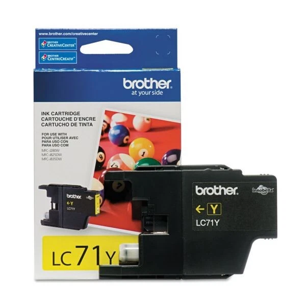 New Genuine Brother LC71 Yellow Ink Cartridge MFC-J435W MFC-J625DW - Image 1 of 1