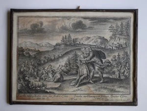 ALBRECHT SCHMIDT Jacob Esau Reconciliation SCHMITT XVIIeme Siecle - Bild 1 von 2