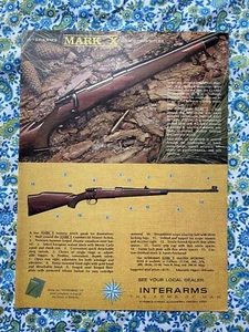Vintage 1973 Interarms Mark X  Sporting Rifle Print Ad - Picture 1 of 7