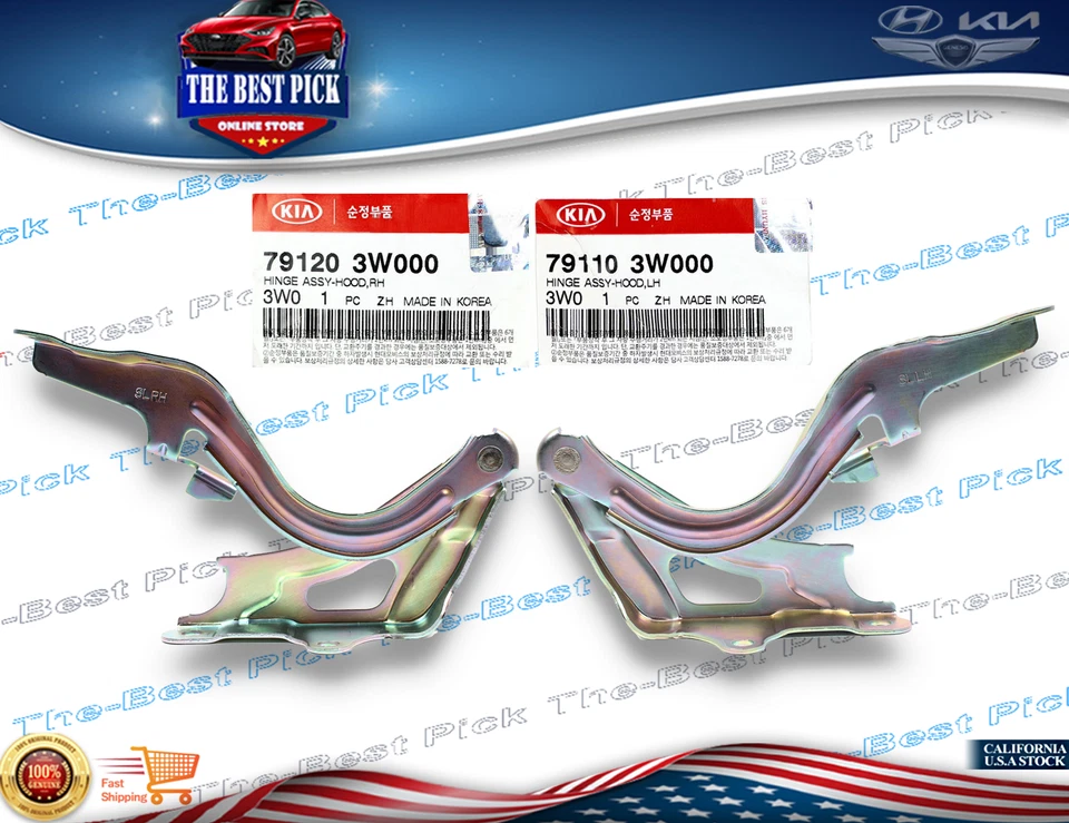 ⭐GENUINO⭐ BISAGRAS CAPÓ IZQUIERDA + DERECHA 791103W000 791203W000 KIA SPORTAGE 2011-2015 Foto 1 de 1