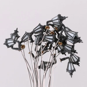 20pcs 1:150 Model Railway Led Lamppost Lamps Wall Lights N Scale 3V Warm White - Picture 1 of 5
