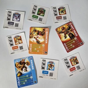 Lot aléatoire de 9 cartes et autocollants Skylanders Giants 2012 Activision - Photo 1/5
