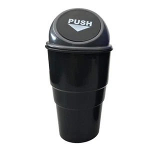 Automotive Cup Holder Trash Can Mini Car Garbage Vehicle Rubbish Bins with Lid - Picture 1 of 7