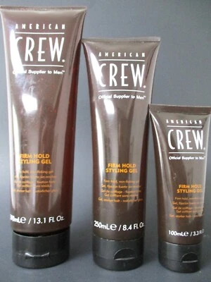 AMERICAN CREW Firm Hold Styling Gel 13.1 oz + 8.4 oz + 3.3 oz  SET! (scratches) - Image 1 of 2