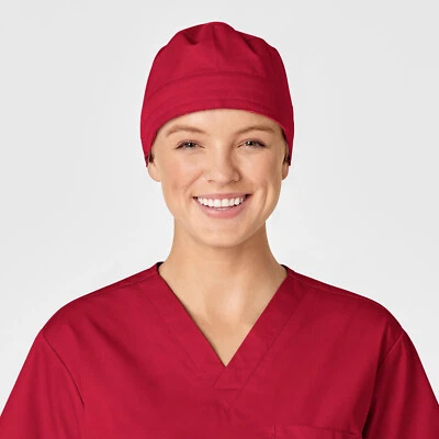 Wink WonderWORK Unisex Tie Back Solid Scrub Cap | 400 - Image 1 of 4