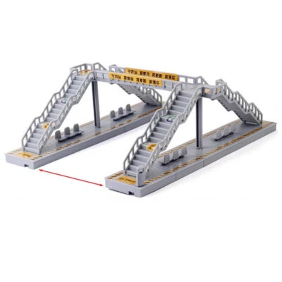 Fit S /HO/ OO Scale Railway Modern Pedestrian Bridges Station Platform 29cm DIY - Image 1 of 3