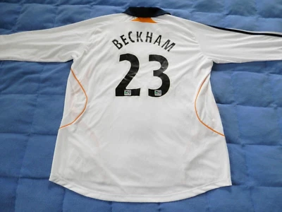 Adidas Vintage LA GALAXY DAVID BECKHAM Soccer shirt Jersey USA YOUTHS sz XL NEW~ - Image 1 of 4